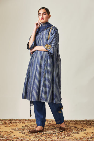 Chevron print kurta set