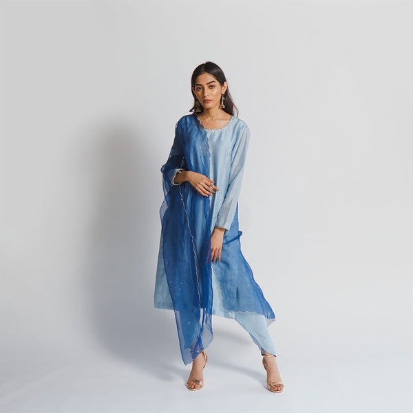 Powder Blue Kurta Set