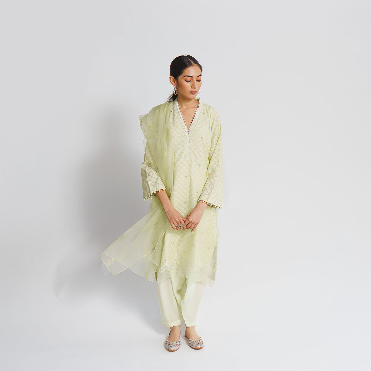 Sage Green Kurta Set