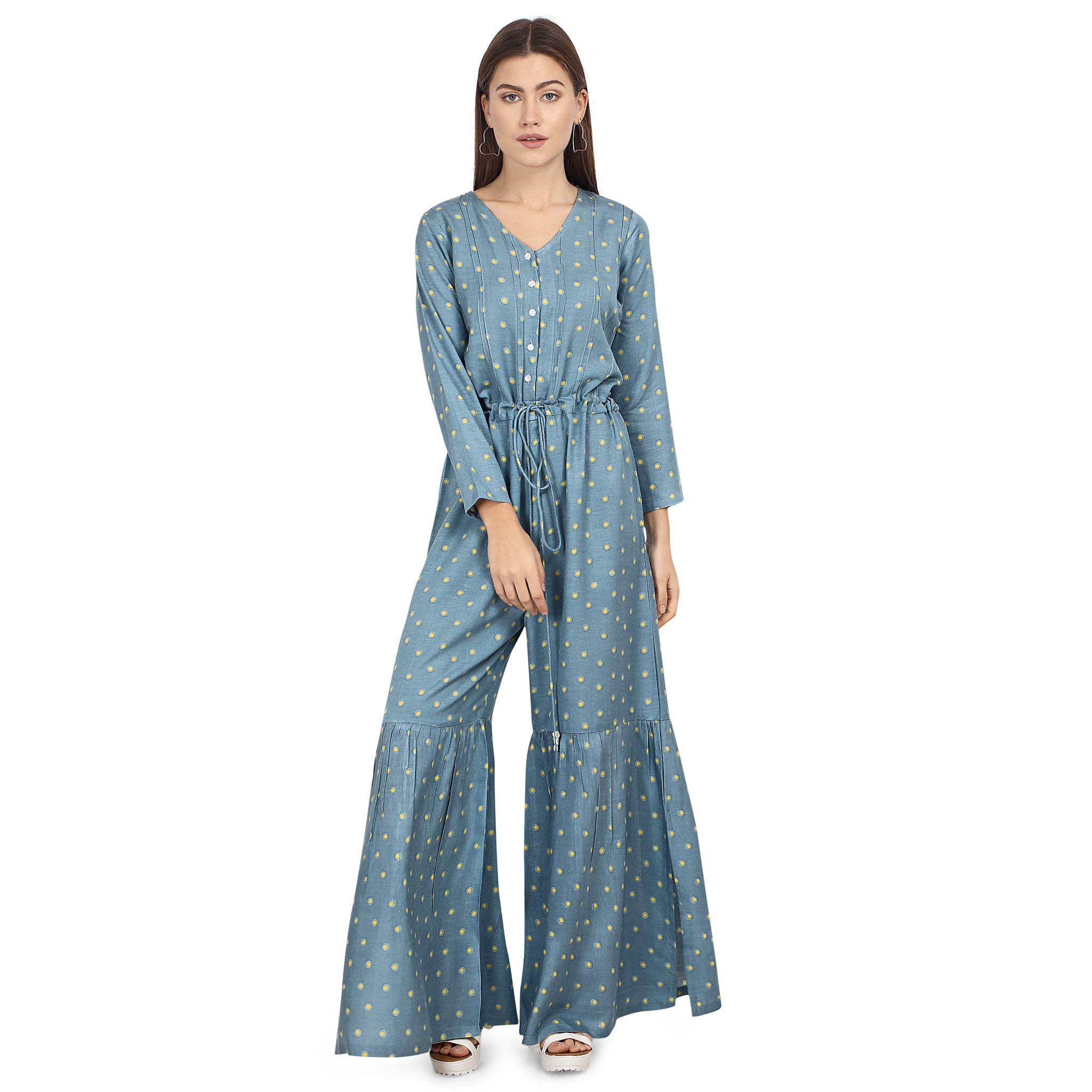 Denim Bloom Jumpsuit
