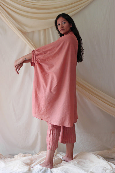 Old Rose Pink Oversized Shirt and Pants Set