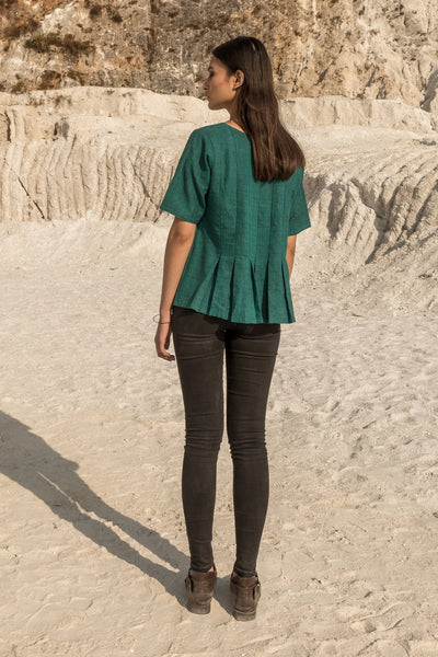 Green A-lined Top