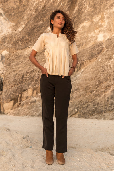 Cream A-Lined Top
